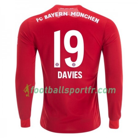 Tenue Bayern Munich Alphonso Davies 19 Domicile 2019-2020 Maillot de Foot ML